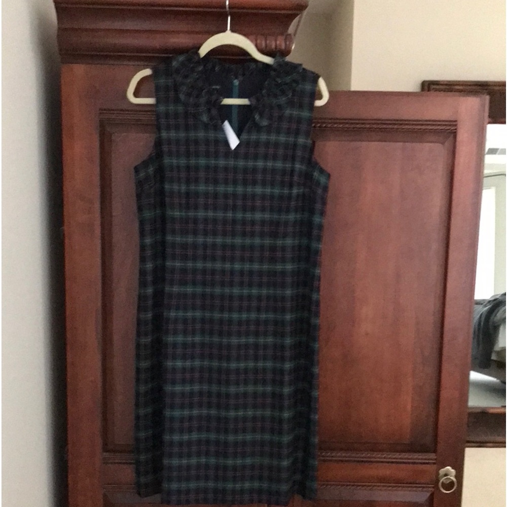 Talbots Watch Plaid Holiday Dress